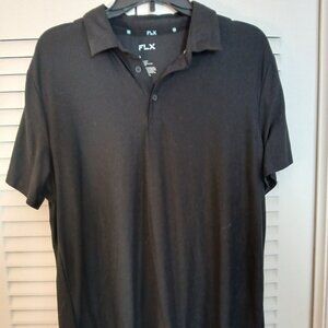 Mens FLX Brand Burgundy short sleeve 3- button polo shirt ( Size L )